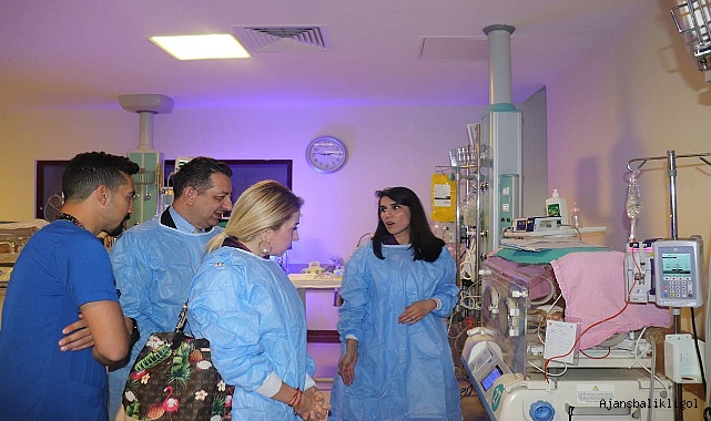 Harran Üniversitesi yenidoğan yoğun bakım ünitesini ziyaret etti