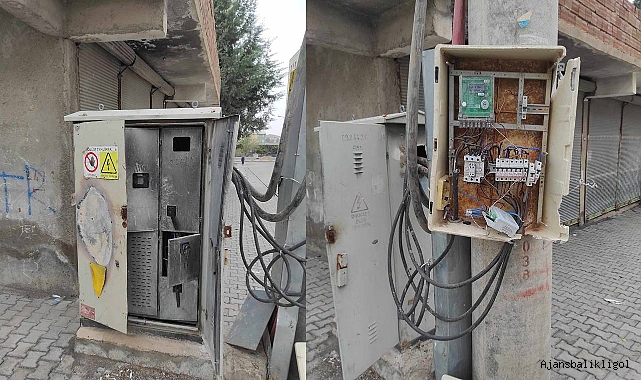 Şanlıurfa’da tahrip edilen elektrik panoları tehlike saçıyor