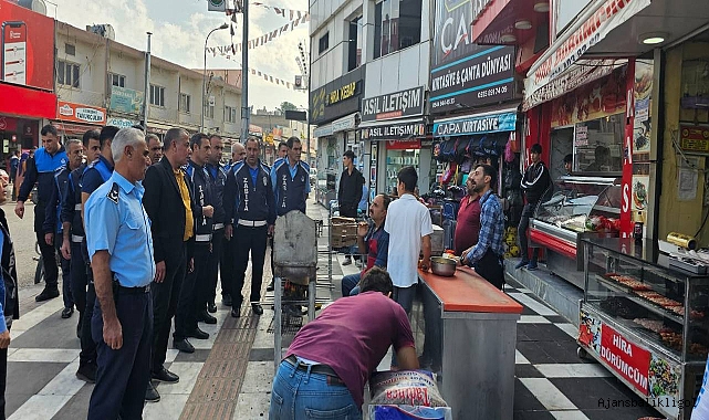 Viranşehir’de kaldırım işgaline sıkı denetim 