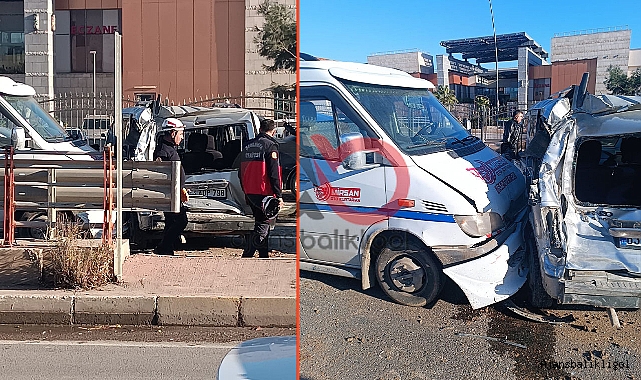 Şanlıurfa’da faciadan dönüldü! Minibüs ve hafif ticari çarpıştı