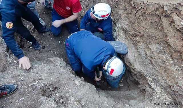 Şanlıurfa'da göçük! Toprak altında kalan işçi kurtarıldı