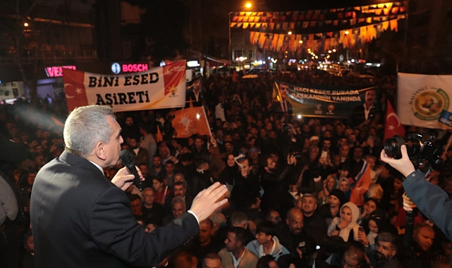Başkan Beyazgül’ün seçim ofisinin açılışı festival havasında gerçekleşti