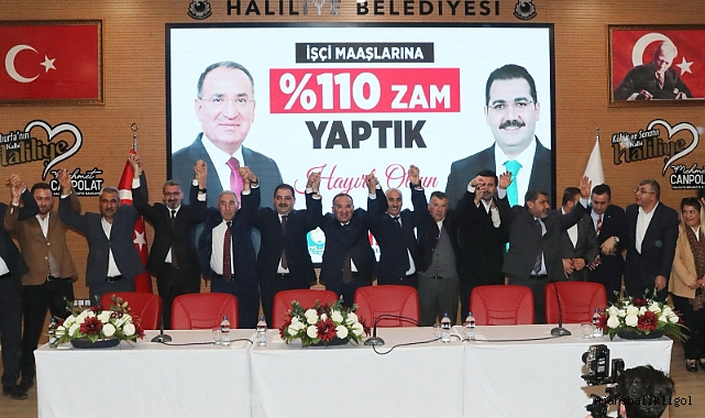 Haliliye Belediyesi'nden işçi maaşlarına rekor zam!