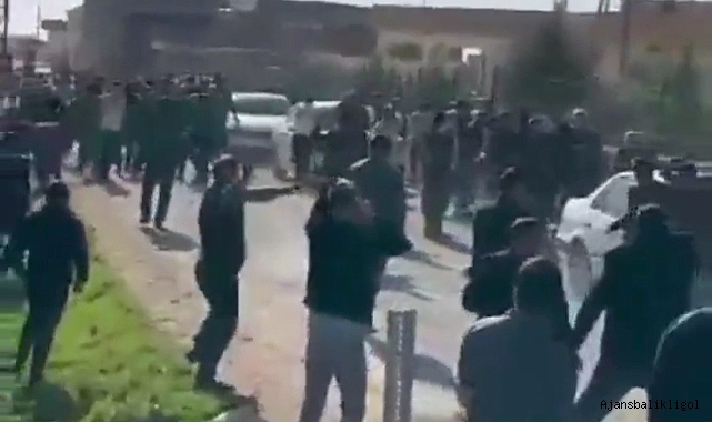 Harran ilçesinde taşlı sopalı kavga!