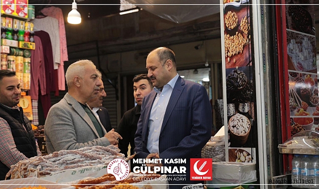 Mehmet Kasım Gülpınar tarihi çarşı esnafını ziyaret etti