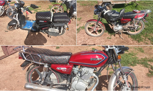 Urfa'da çalıntı motosikletler bulundu!