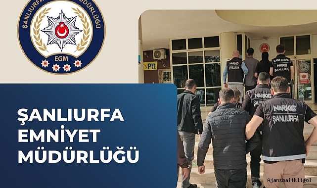 Urfa'da eş zamanlı operasyon! 9 tutuklama