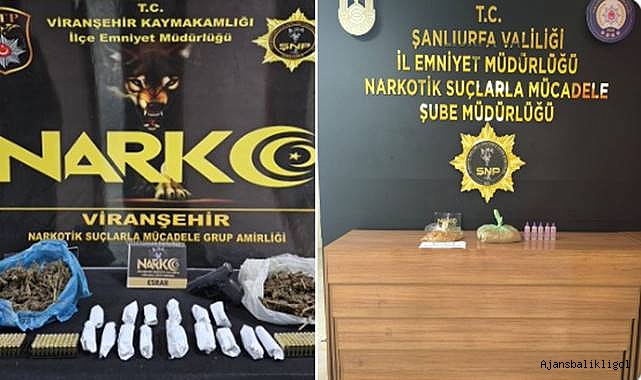 Şanlıurfa’da 3 zehir taciri yakalandı! 