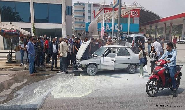 Şanlıurfa’da LPG’li araçta yangın!