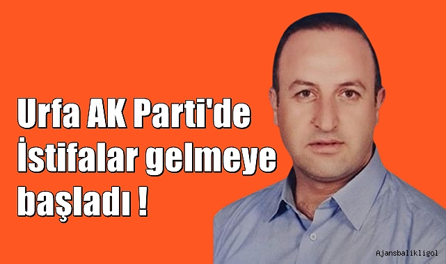 Urfa AK Parti'de istifa depremi!