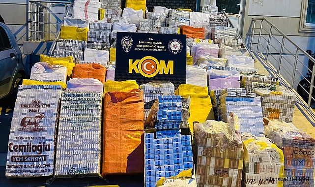 Urfa'da kaçak sigara operasyonu!