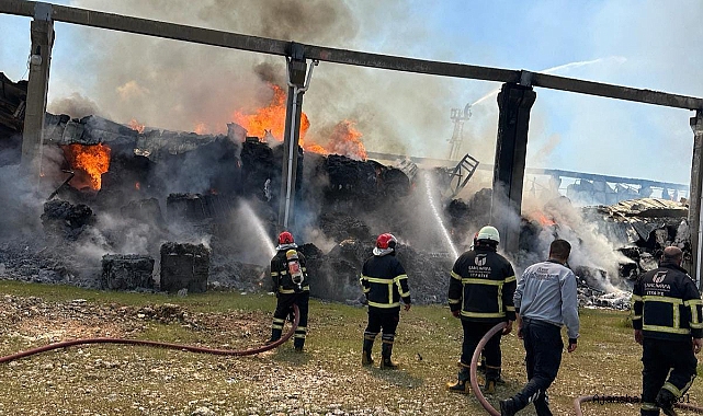 Urfa'da tekstil fabrikasında büyük yangın! Küle döndü
