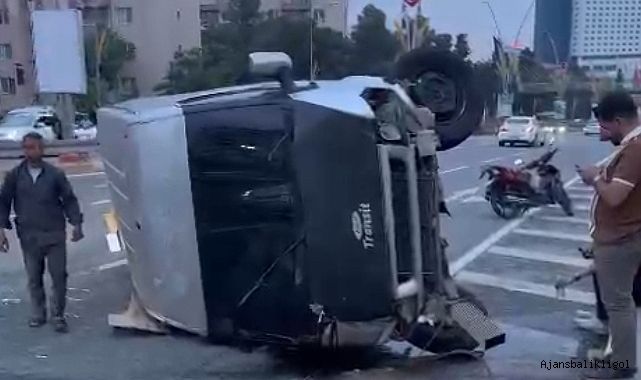 Şanlıurfa'da kontrolden çıkan araç devrildi