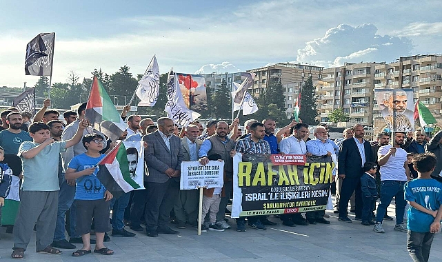 Şanlıurfalılardan İsraile tepkiler sürüyor
