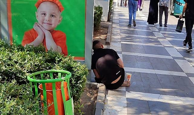 Madde bağımlısı genç, duraklarda dilendi