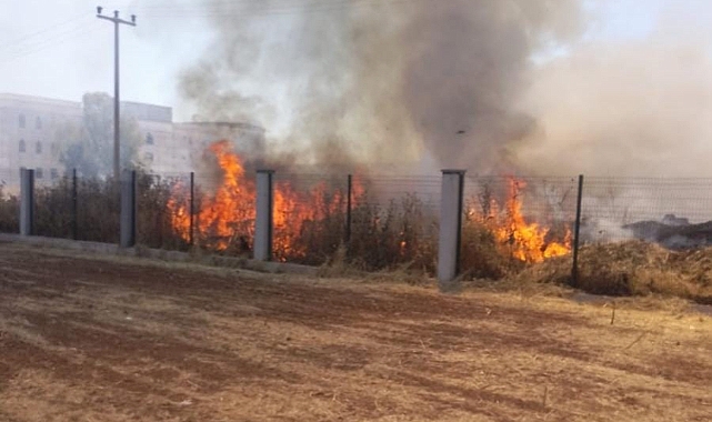 Urfa'da korkutan yangın! İtfaiye müdahale etti