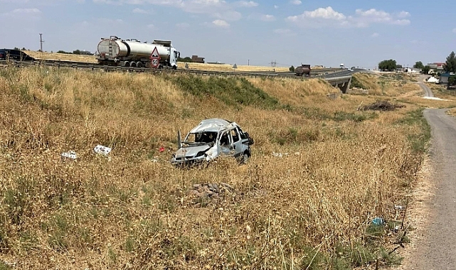 Urfa'da Araç Şarampole Yuvarlandı! Yaralılar Var