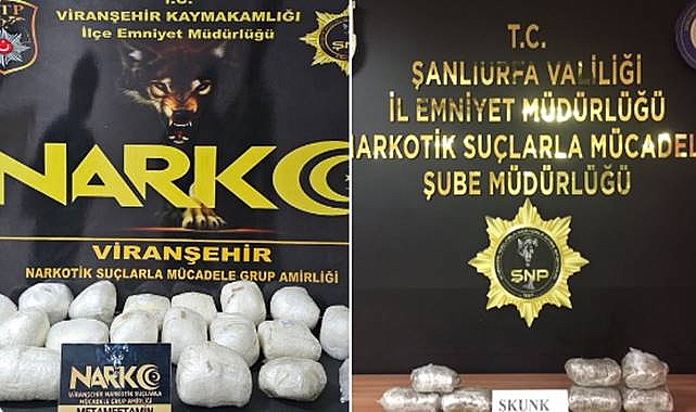 Urfa'da Kilolarca Uyuşturucu Ele Geçirildi! 2 Gözaltı