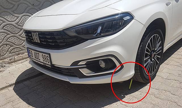 Park Halindeki Aracın lastiğine Torpil Koydular