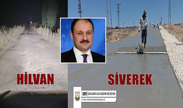 Siverek'e Beton Yol Yapan Büyükşehir Hilvan'ı Görmezden Geliyor