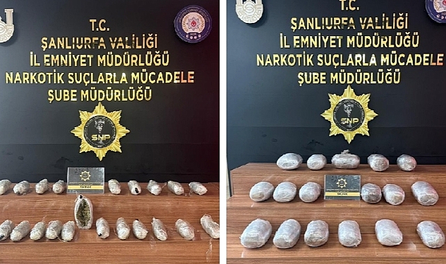 Urfa'da 29 Kilo Uyuşturucu Madde Ele Geçirildi! Gözaltılar Var