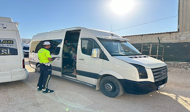 Urfa’da Okul Servislerine Yönelik Denetimler Devam Ediyor!