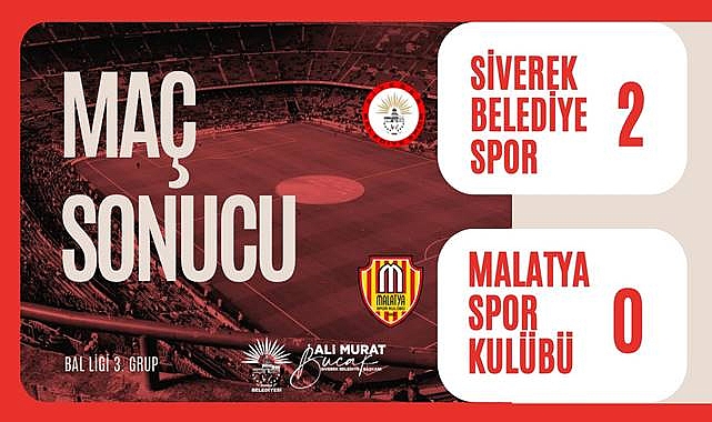 Siverek Belediyespor, Malatya Spor'u Mağlup Etti
