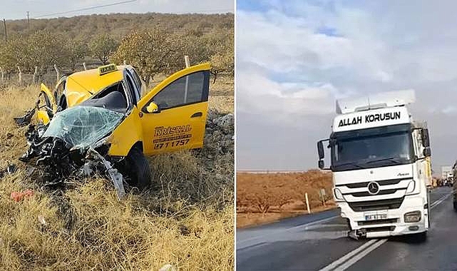 Birecik'te Feci Kaza! Ticari Araç Tır İle Çarpıştı