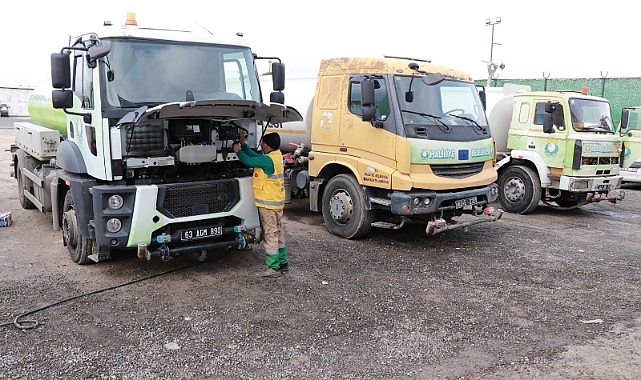 Haliliye Belediyesi Kendi Araçlarının Bakımını Kendisi Yapıyor