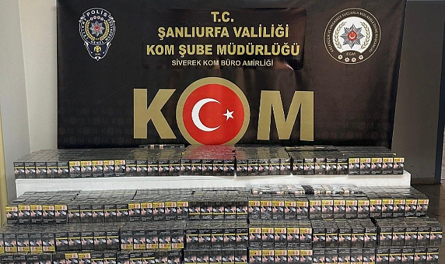 Şanlıurfa'da Kaçak Sigara Operasyonu!