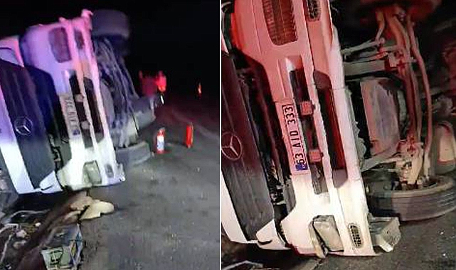 Şanlıurfa’da Akaryakıt Yüklü Tanker Devrildi! 