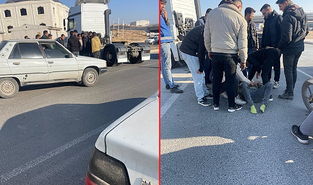 Urfa’da Tır, Motosiklete Çarptı! 1 Yaralı 