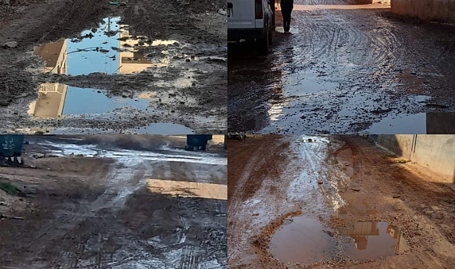 Yukarı Göklü Mahallesi Sakinleri Çamurla Mücadele Ediyorlar
