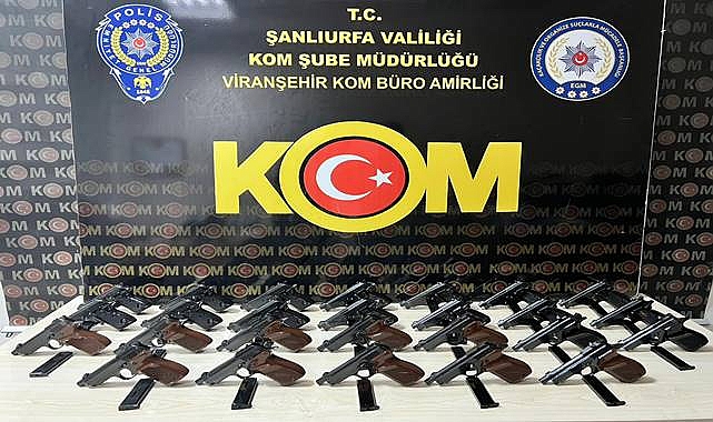 Şanlıurfa’da Çok Sayıda Silah Ele Geçirildi! 10 Gözaltı 