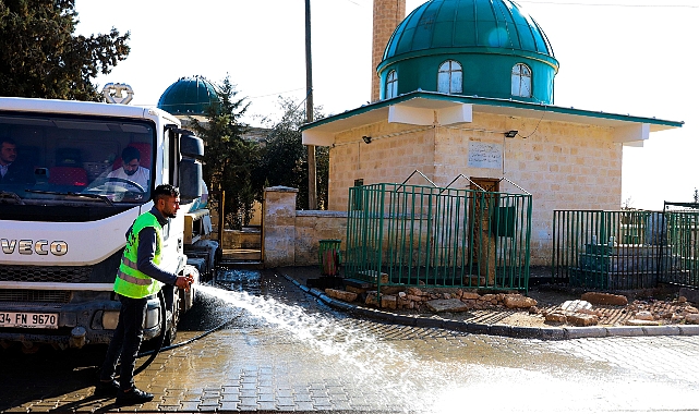 Harran'da Ramazan Öncesi Camilerde Detaylı Temizlik