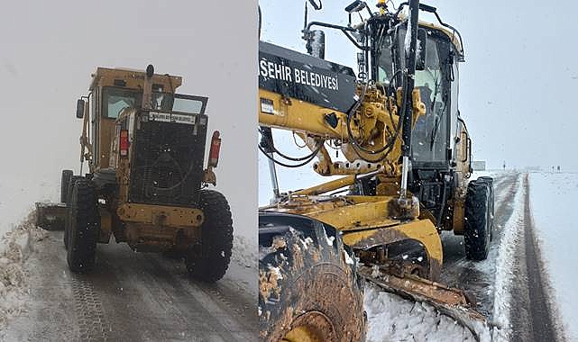 Kırsalda Karla Mücadele Çalışmaları Sürüyor 