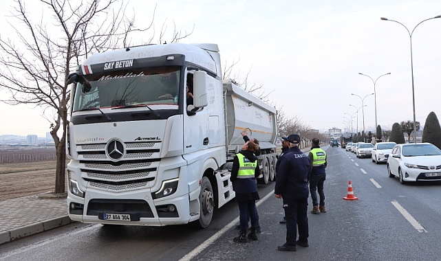 Şanlıurfa’da Hafriyat Kamyonları Denetlendi