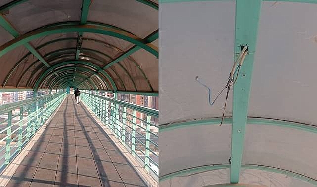Şanlıurfa’da Üst Geçitte Aydınlatma Lambaları Çalındı! 
