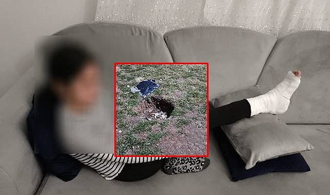 Tren Yolu Parkı’nda Açık Çukura Düşen Çocuk Ayağını Kırdı