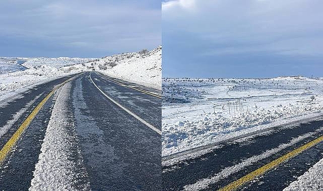 Viranşehir-Siverek Yolu Beyaza Büründü: Kar Yağışı Etkili Oldu