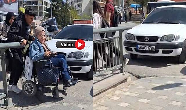 Engelli Geçişine Park Eden Sürücüye Tepki!