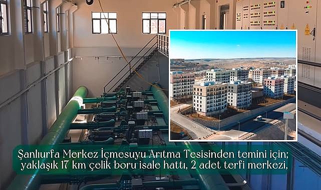 Eyyübiye TOKİ İçmesuyu İsale Hattı Tamamlandı  