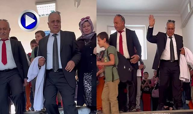 Öğretmen Mehmet Zeki Kömürcüoğlu'na Duygusal Veda