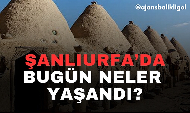 Şanlıurfa'da Bugün Neler Yaşandı?