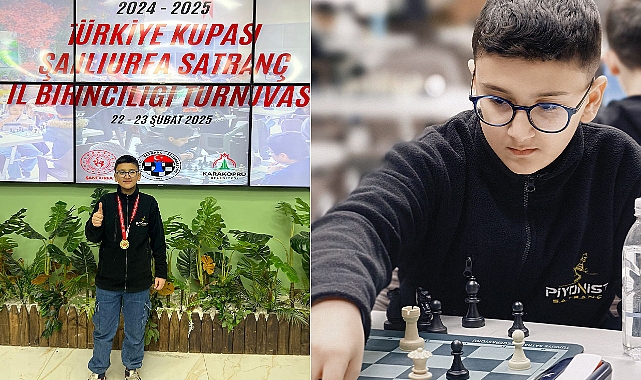 Şanlıurfa Satranç Turnuvası Şampiyonu 11 Yaşındaki Kayra Oldu