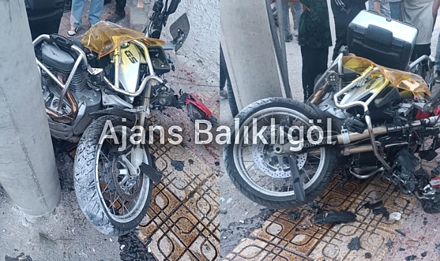Urfa'da Motosiklet Kazası! Sürücü Can Verdi