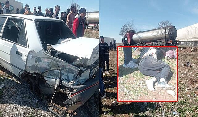 Viranşehir Eyüpnebi Kavşağında Kaza: TIR Otomobile Çarptı