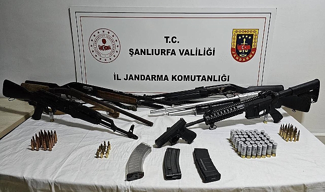 Şanlıurfa'da Çok Sayıda Ruhsatsız Silah Ve Mühimmat Ele Geçirildi