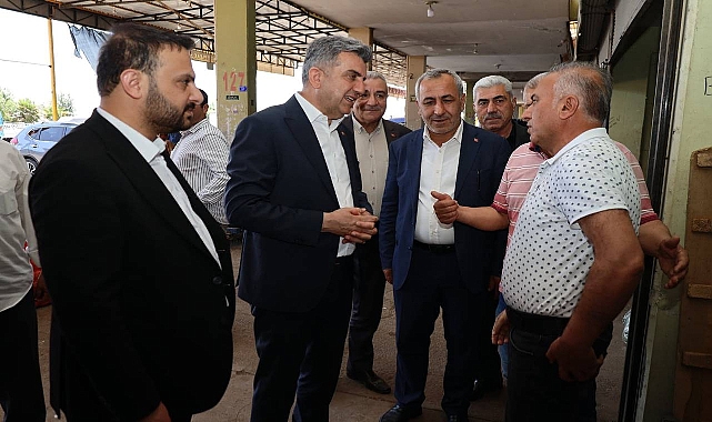 AK Parti İl Başkanı Günbegi Hal Esnaflarını Ziyaret Etti