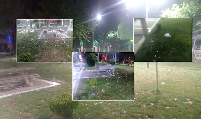Bunu Yapan İnsan Olamaz! Parkı Çöplüğe Çevirdiler